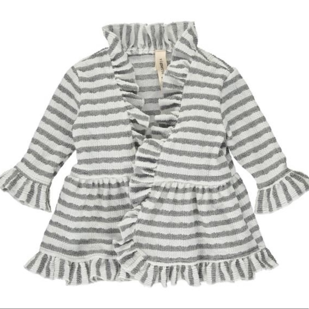 NWOT Girls Vignette Magpie & Mabel Ella Cardigan Ivory Size 12months - Picture 1 of 6